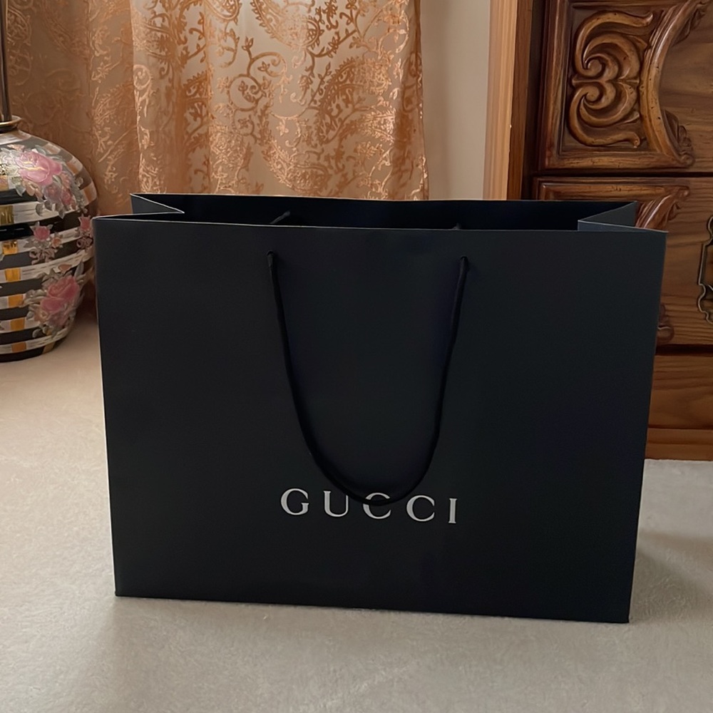 Large Black Gucci Shopper